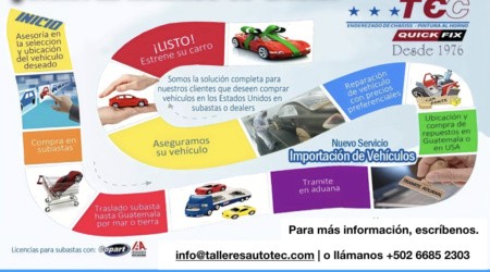Talleres AutoTec Guatemala Subastas USA